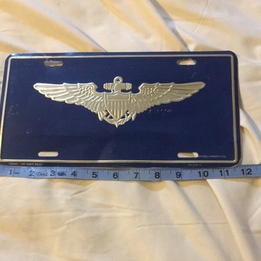 Used Car Plate US Navy Pilot USN07